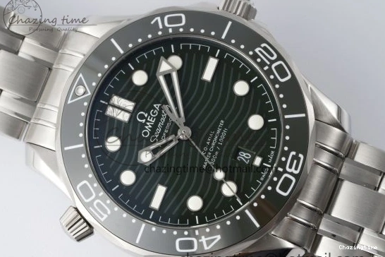 0110 Seamaster Diver 300M VSF 1:1 Best Edition Green Ceramic Green Dial on SS Bracelet A8800 V Popular 7824